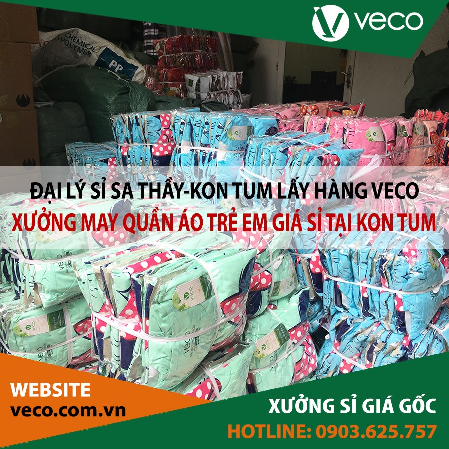 Veco-Xưởng may quần áo trẻ em giá sỉ tại Kon Tum